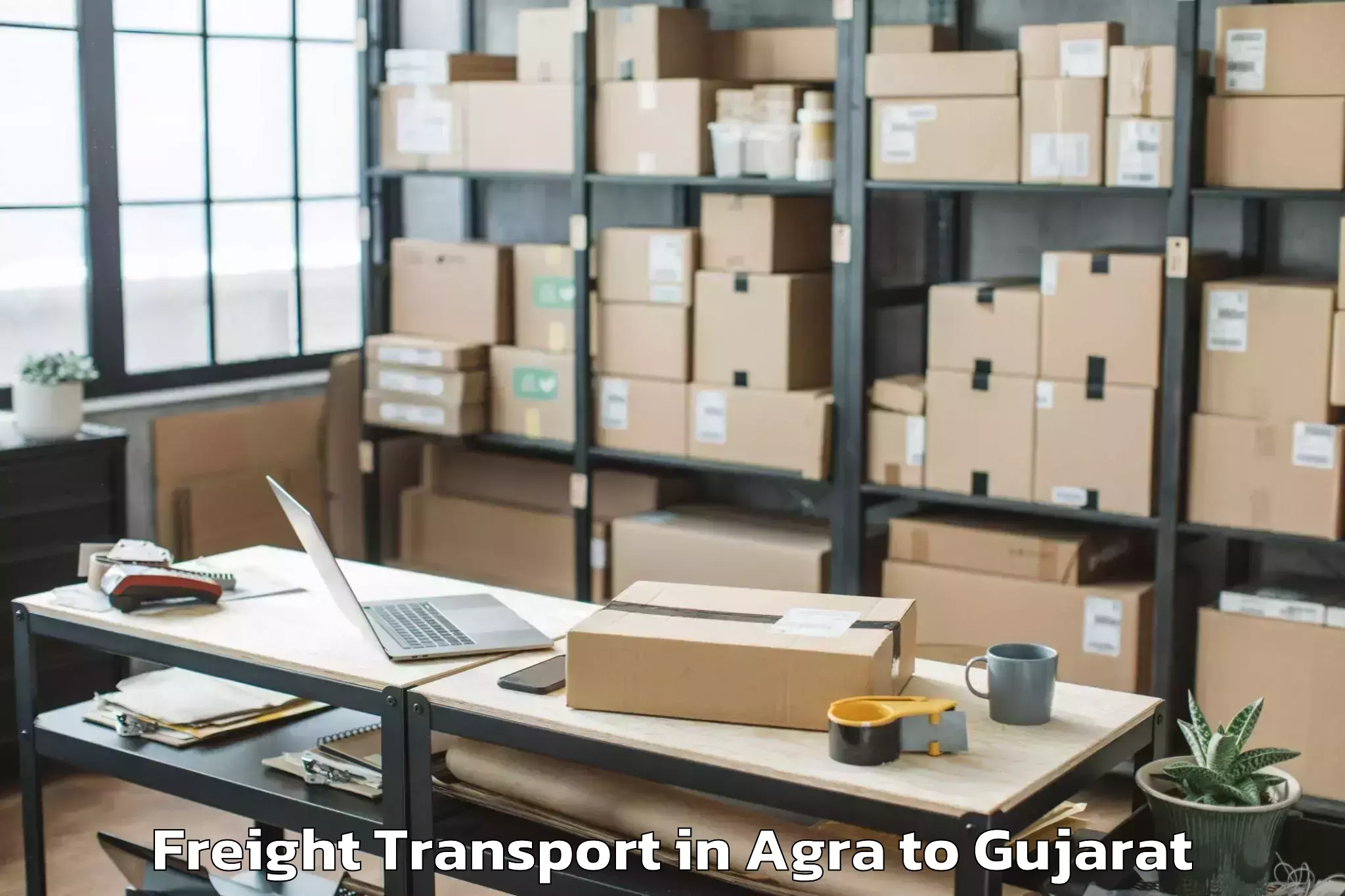 Hassle-Free Agra to Kandla Freight Transport